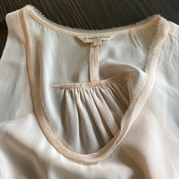 Rebecca Taylor ladies silk blouse in tank top style. Size 2. - Picture 5 of 11
